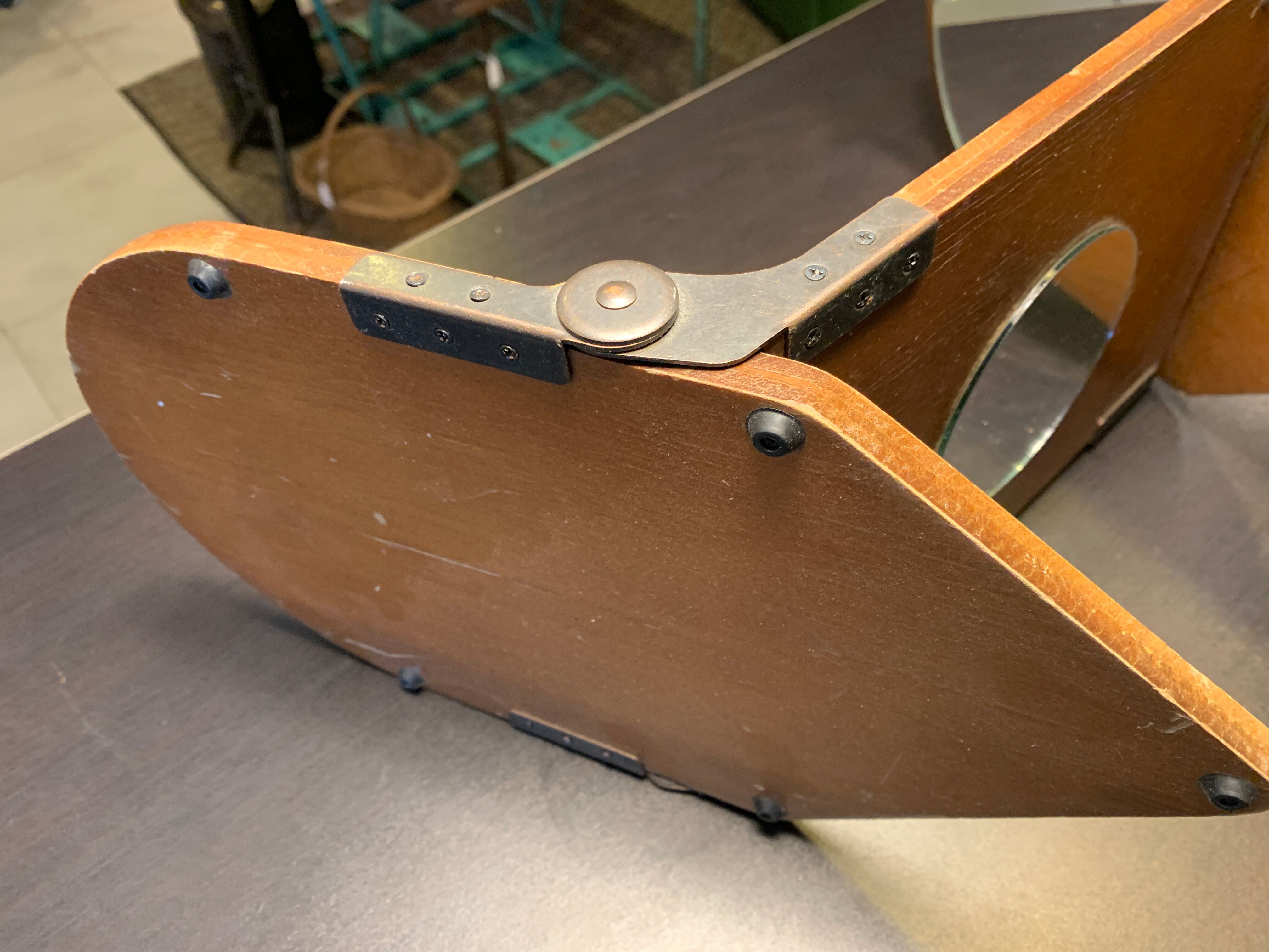 Triptych barber mirror  45x20cm