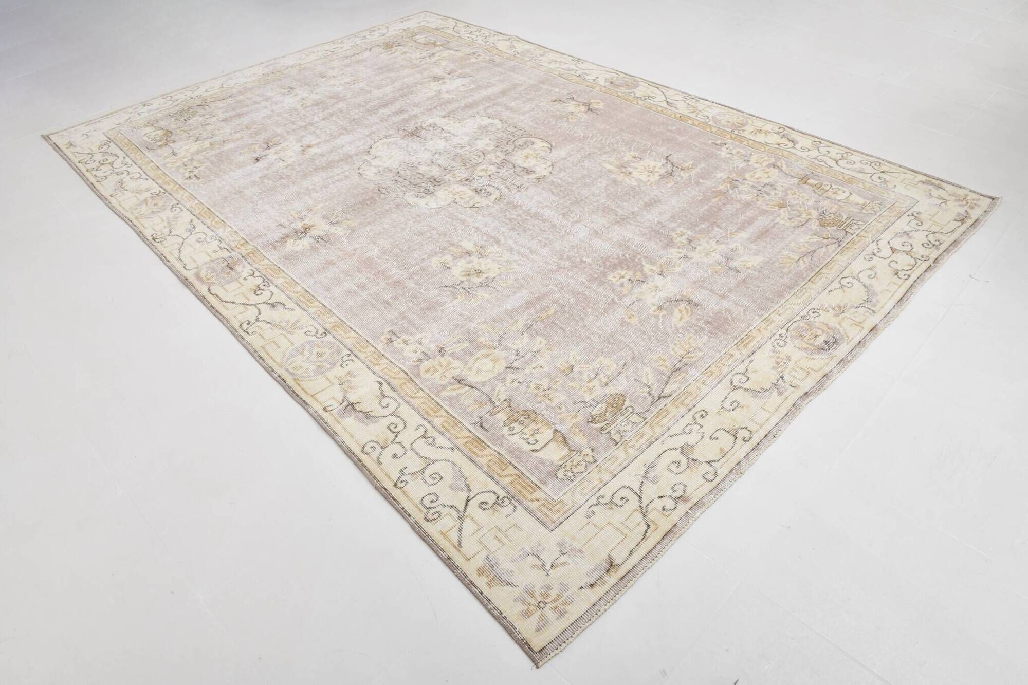 8x11 Turkish Sand Beige & Cream Persian Rug, Rugs For Bedroom Carpet
