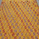 Tapis kilim jaune fait main