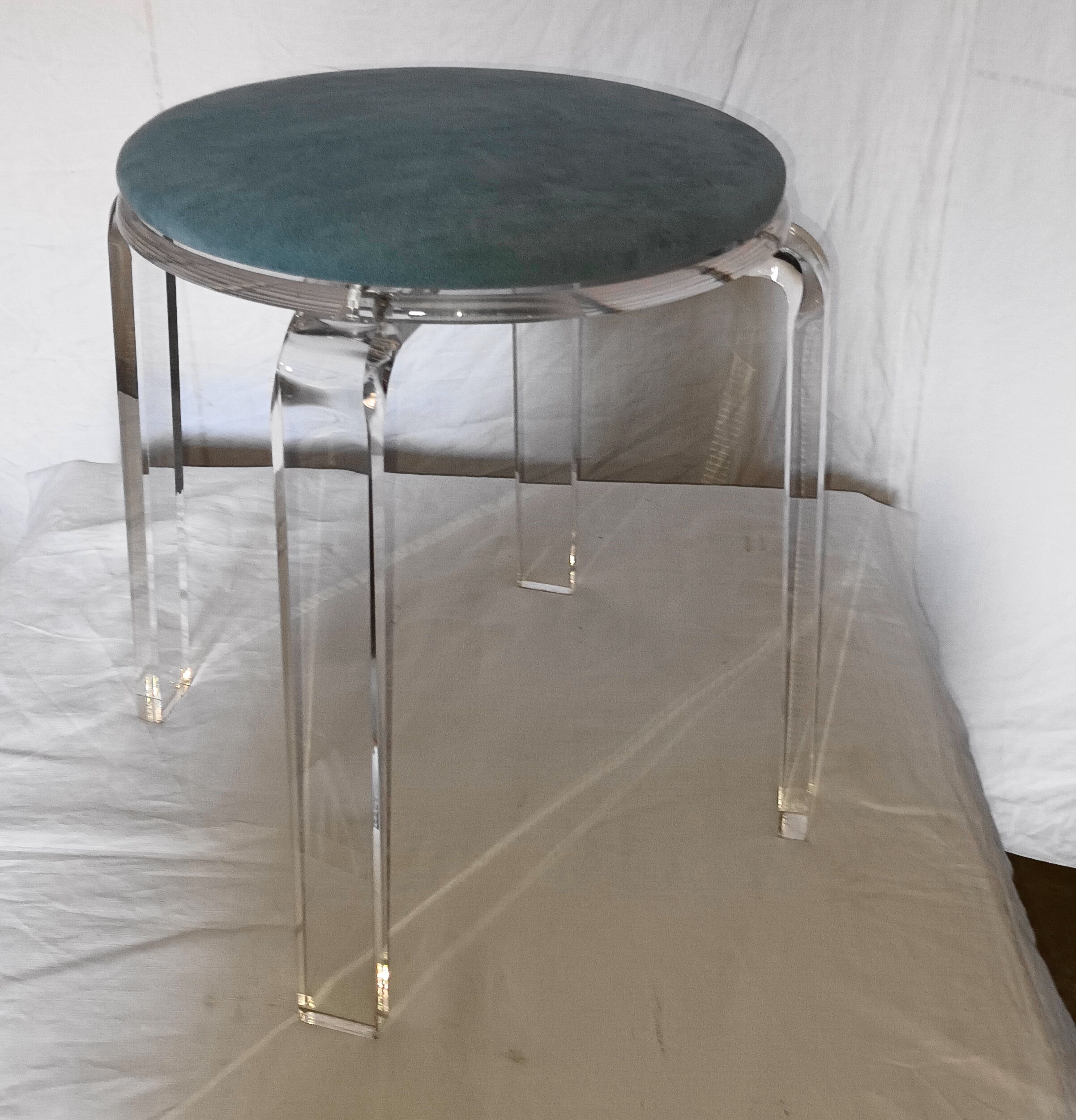 Plexiglas stool from the 80s