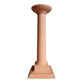 Terracotta column candlestick
