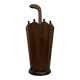 Art Deco chestnut wooden umbrella stand, France 1930s
