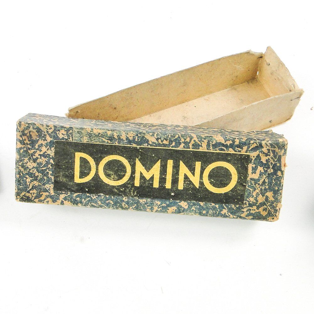 Jeu de dominos postmoderne, Pologne, années 1970, ensemble de 28.