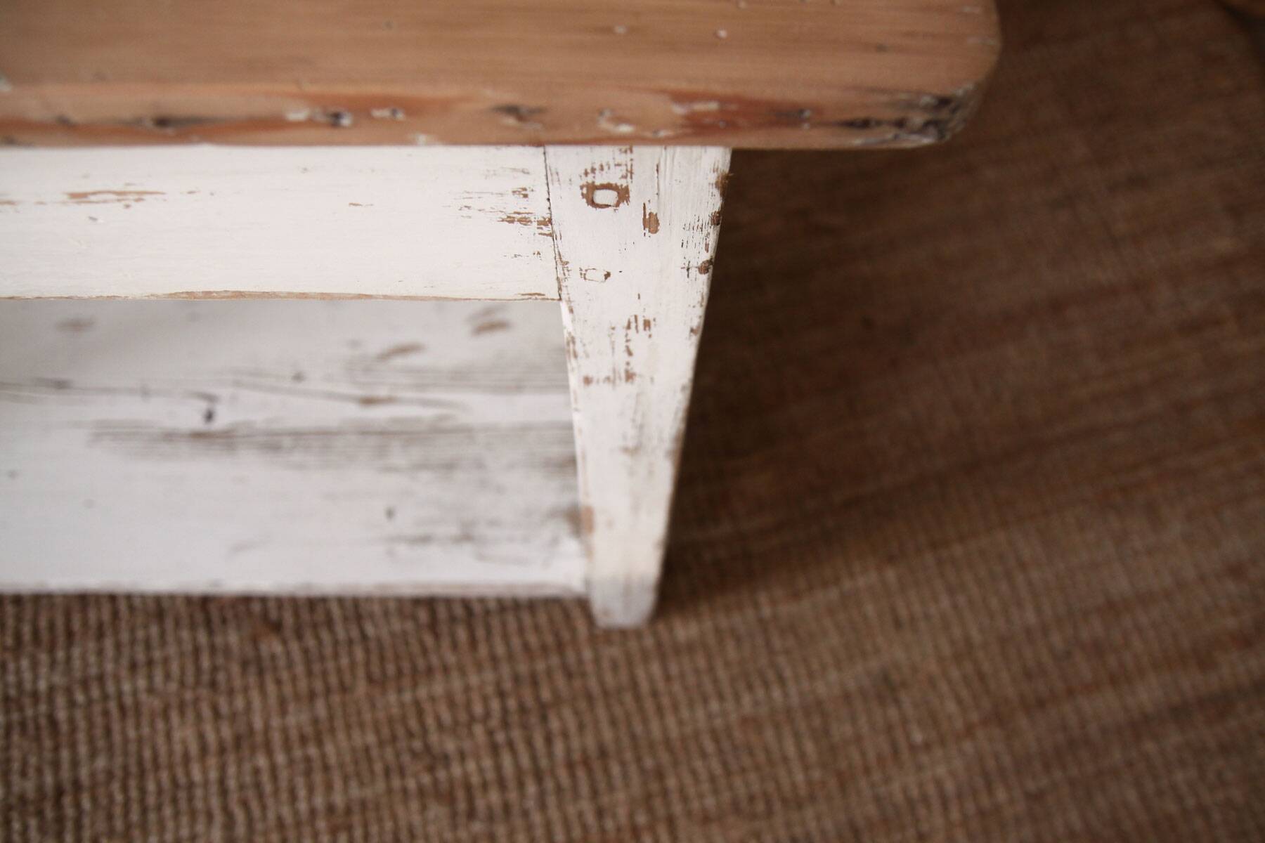 Shabby chic wooden console