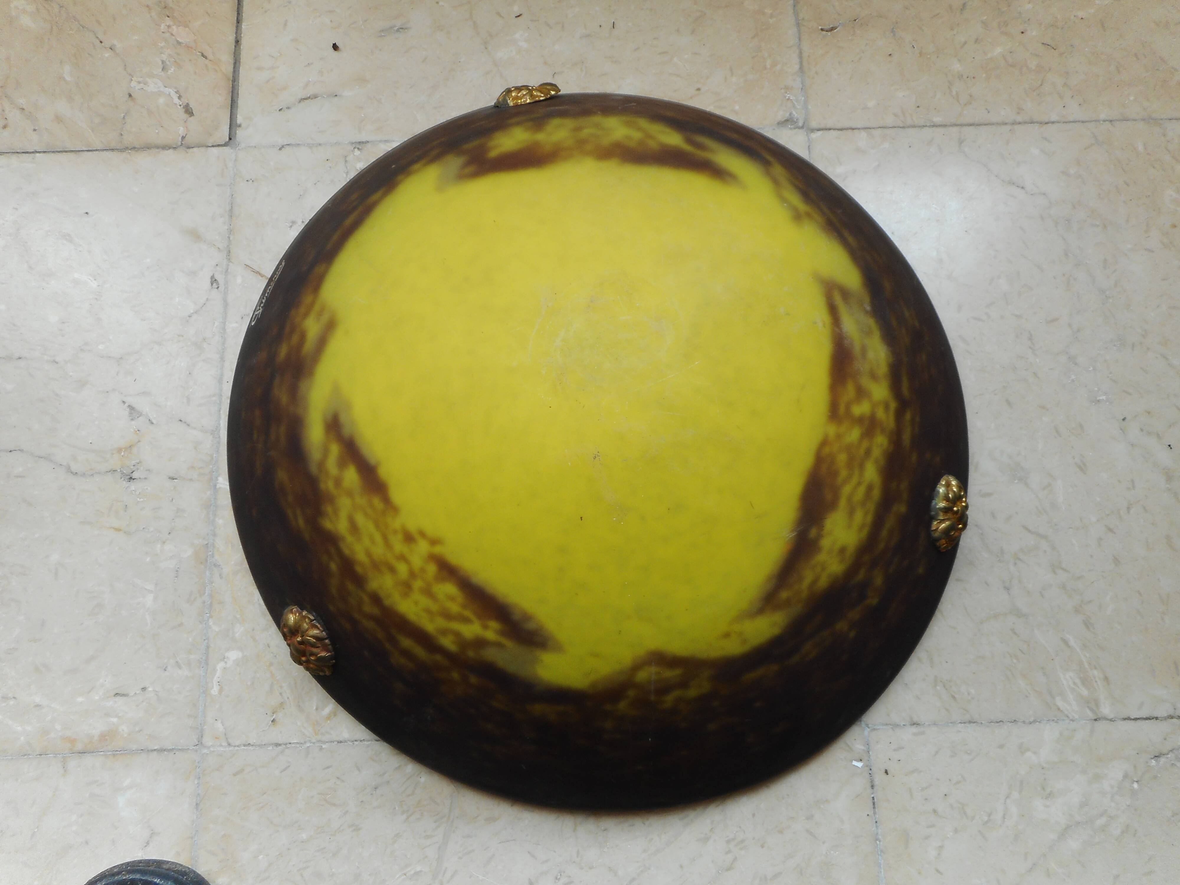 Colorful glass hanging