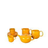 Mid-century modern space age German ceramic tea service from Heidelberg by Melitta, 1960s, set of 10.