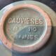 Ceramic bistro ashtray Provence advertising Vin MISTRAL CAUVIERES CANNES