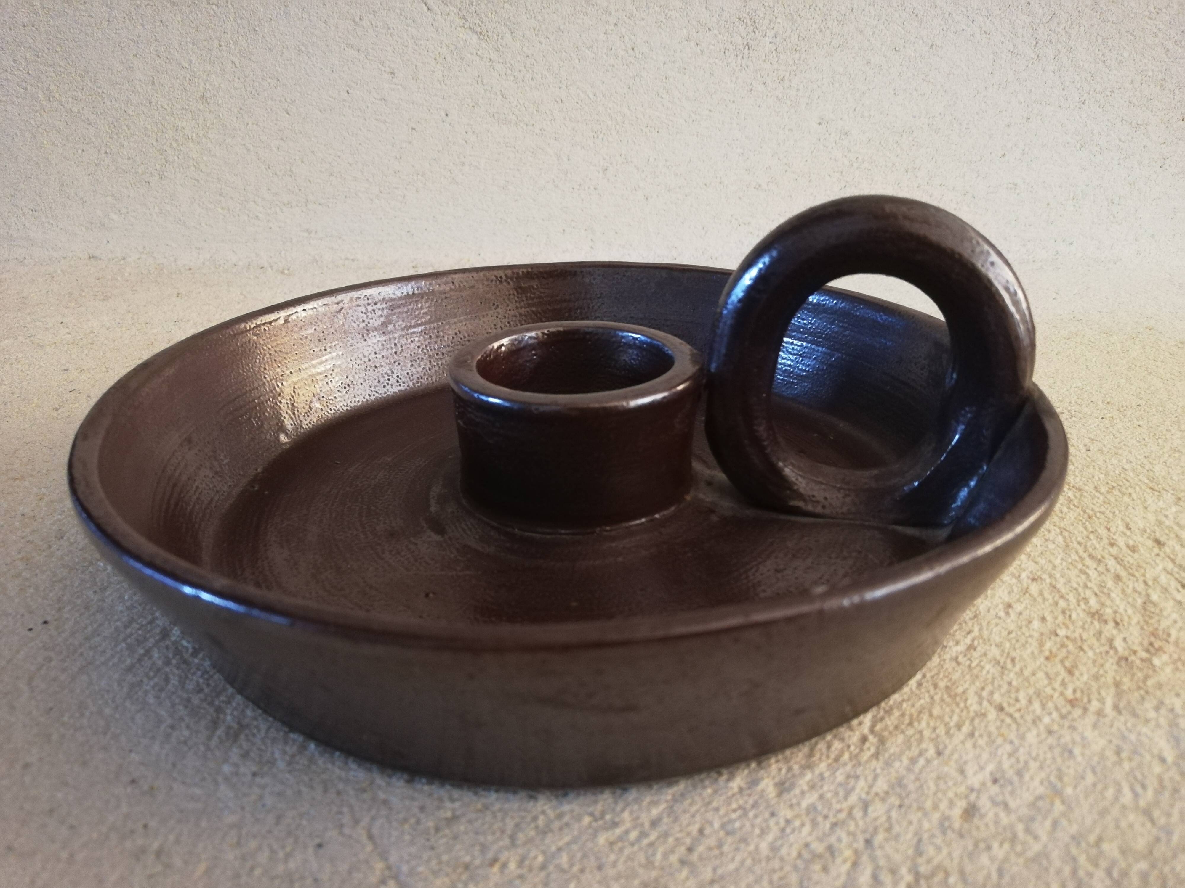 Sandstone hand candle holder