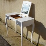 Small white and grey wooden dressing table