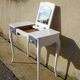 Small white and grey wooden dressing table