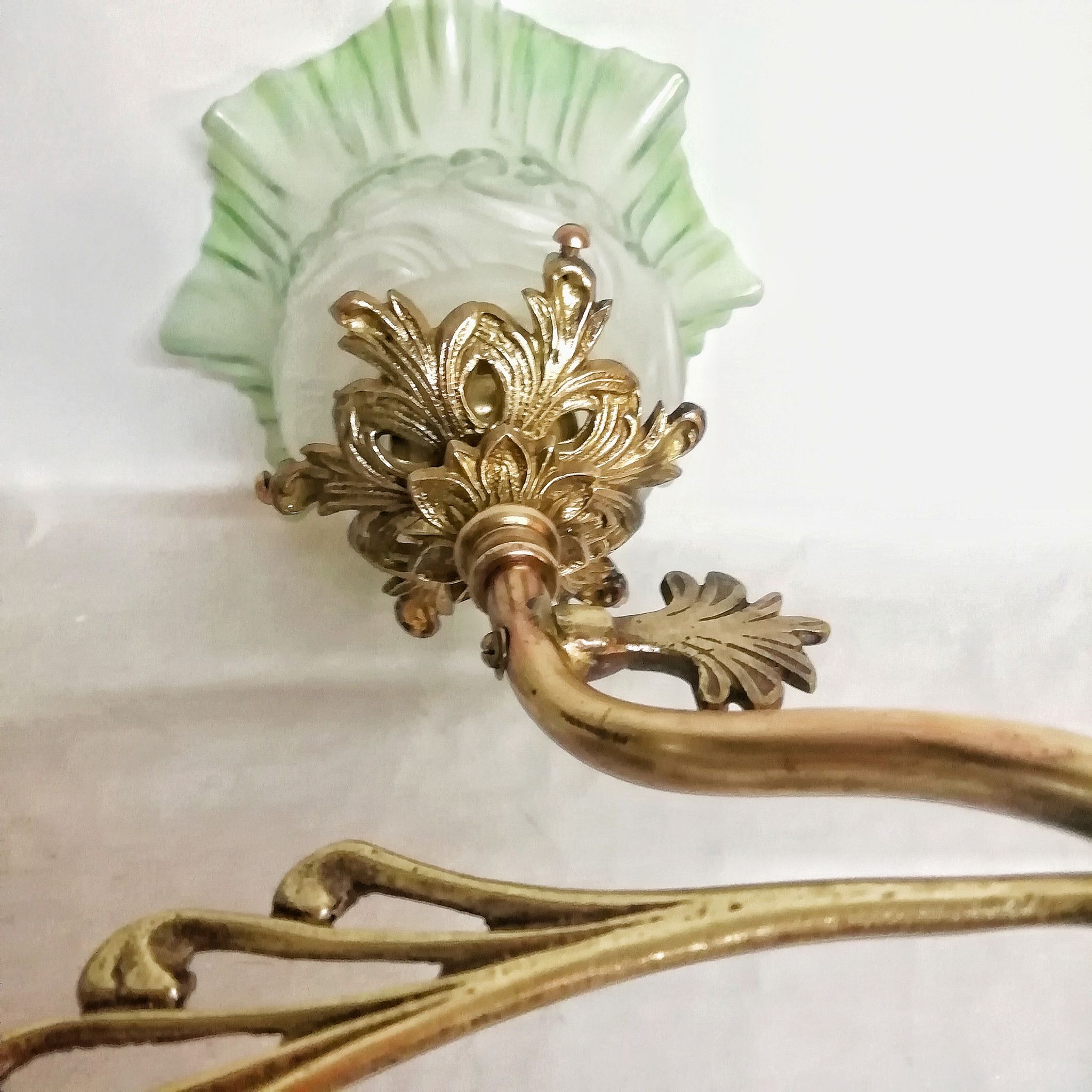 Applique en bronze et le verre art déco  années 1930