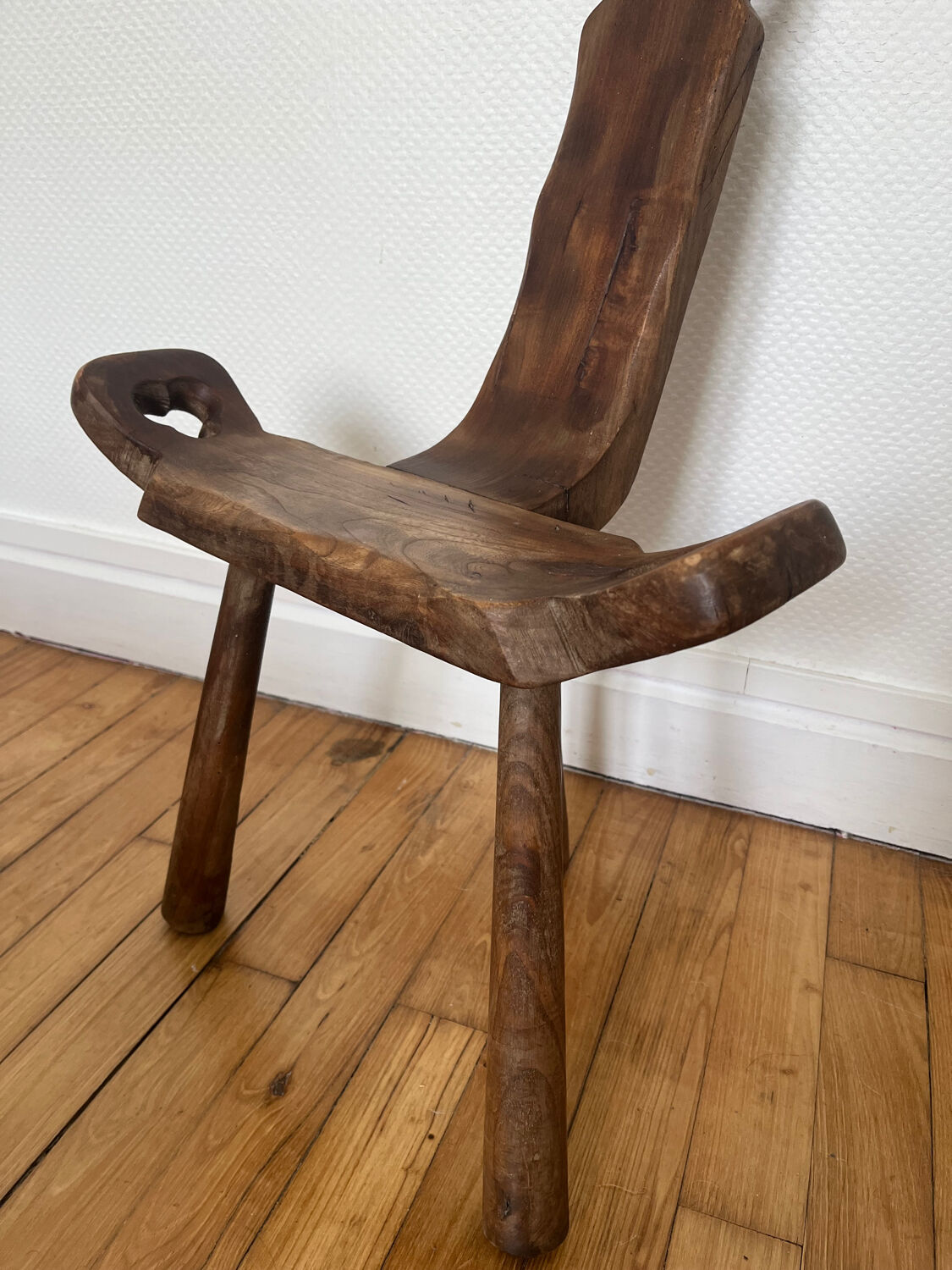 Brutalist tripod chair