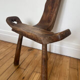 Brutalist tripod chair