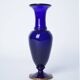 Blue glass vase