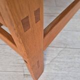 1960s, Danish 2-seater sofa in original condition, furniture leather, solid oak wood.