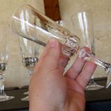 Champagne flutes cut crystal Cristal d'Arques Chantelle Lady victoria
