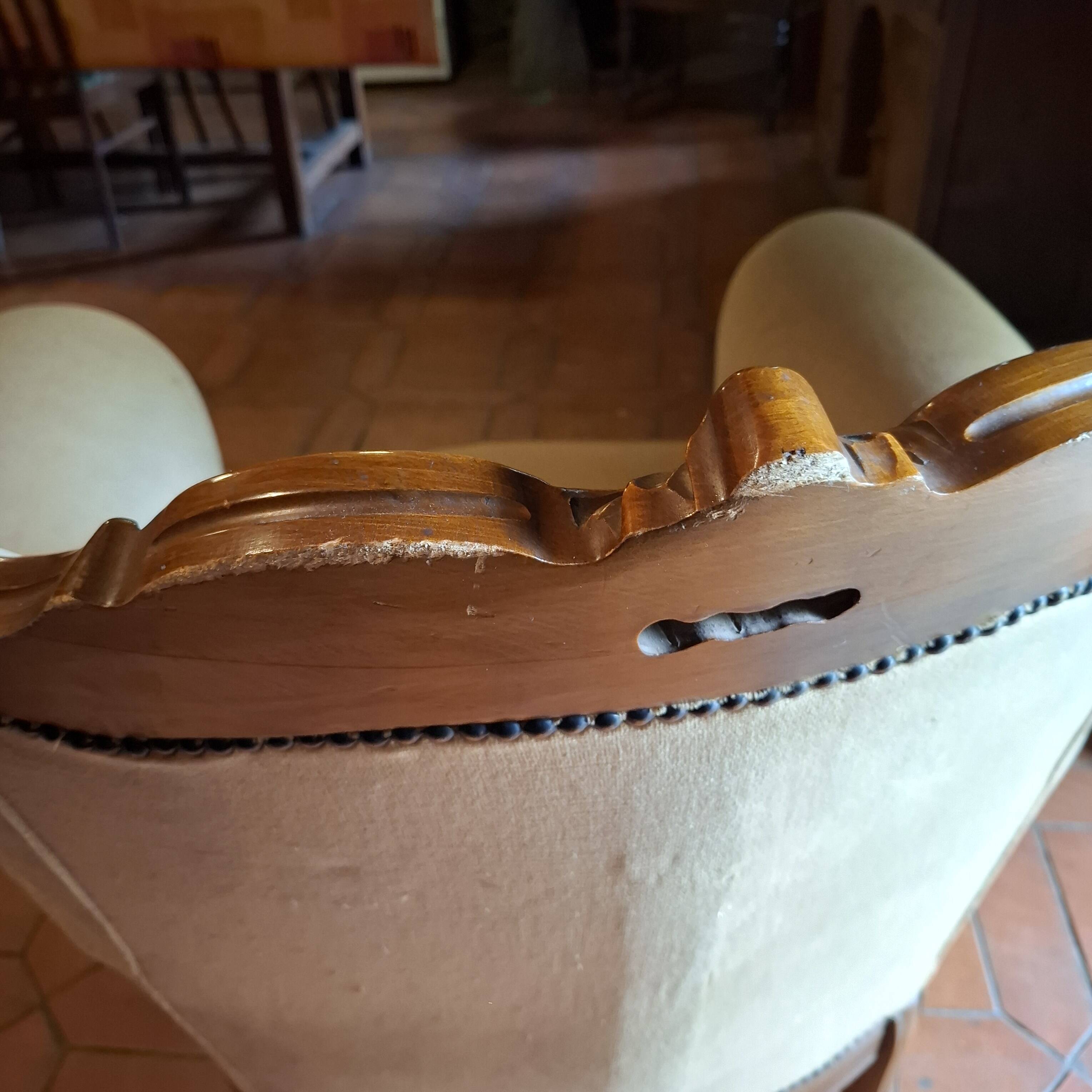 Antique bergère armchair