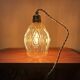 Vintage chiseled glass lamp