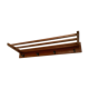 Vintage Scandinavian teak wall coat rack 1960's