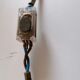 Lamp foot bronze tripod candle holder style