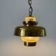 Brass and bubble glass ceiling light, 1960s, Germany