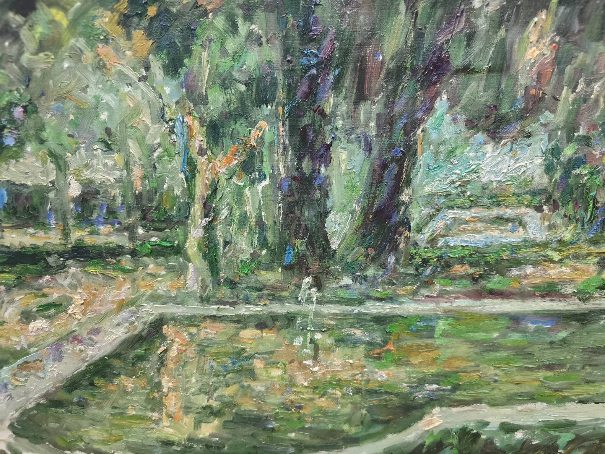 paysage à l'huile