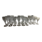 Service 24 old Baccarat glasses Deauville model