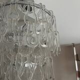 Italian design chandelier 1970