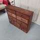 Hardware furniture wood multiple drawers old