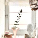 Pink polished glass vase
