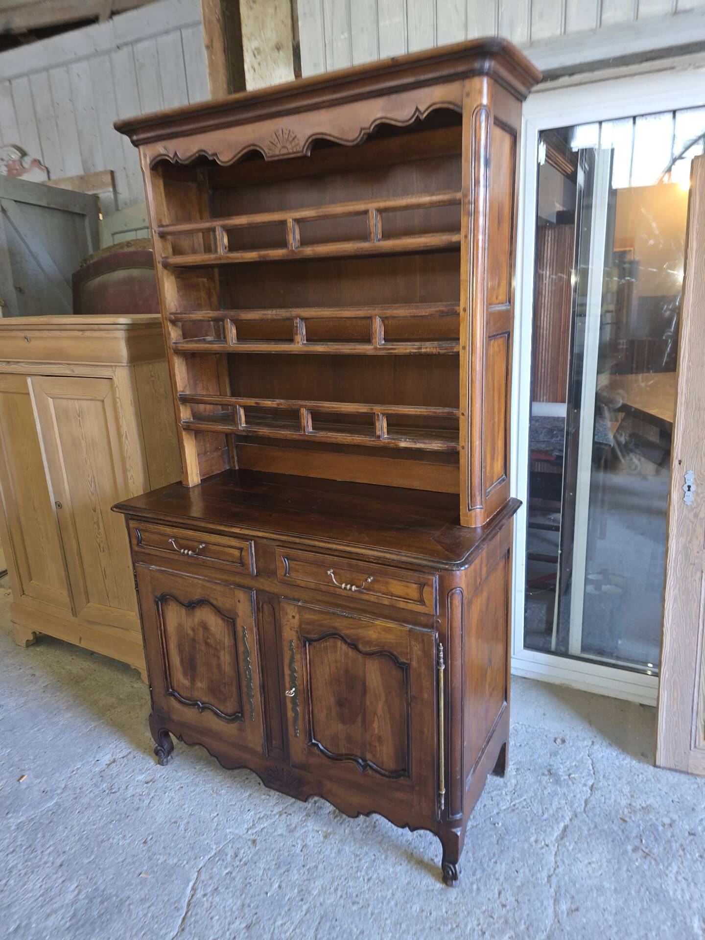 Louis XV style sideboard in cherry wood
