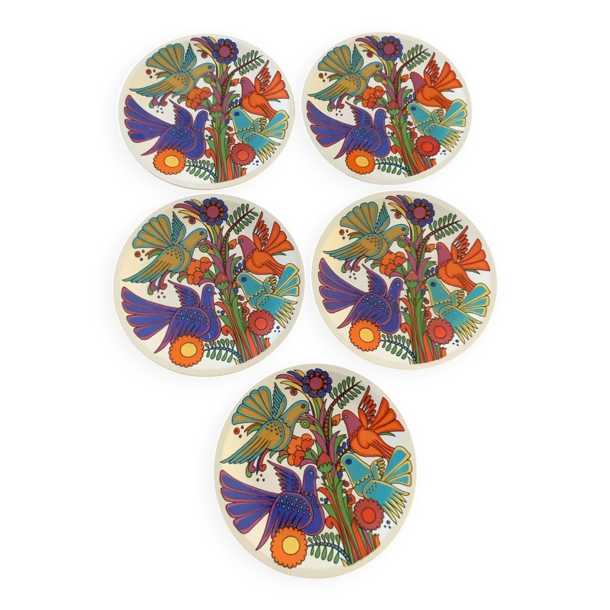 Set of 5 Acapulco plates by Villeroy & Boch