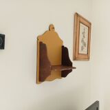 Antique wooden wall shelf