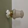 Vintage art deco globe wall or ceiling light in white and gold granite glass