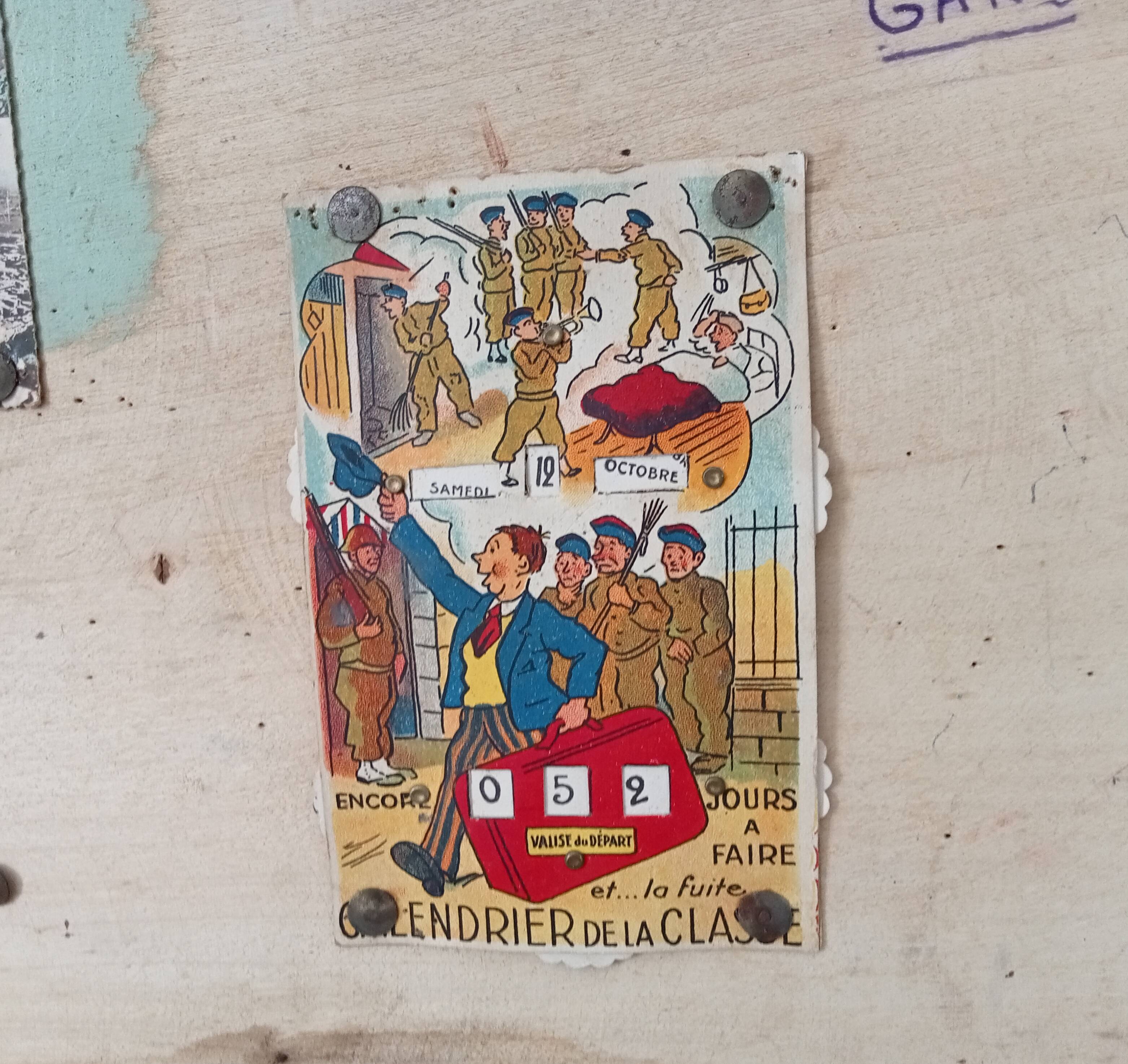 Wooden military suitcase from the 1950s