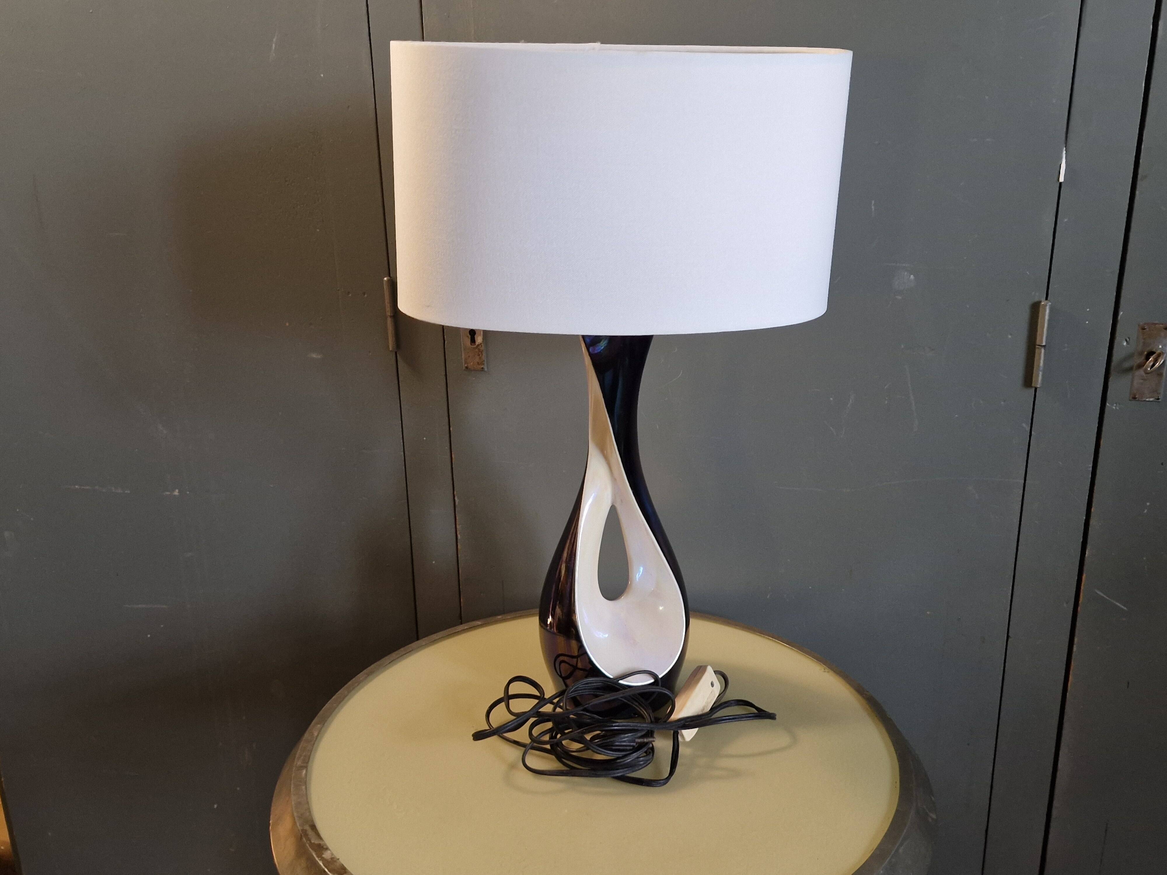 "Verceram" Ceramic lamp base from the 1960s - Pearlescent Glaze & I