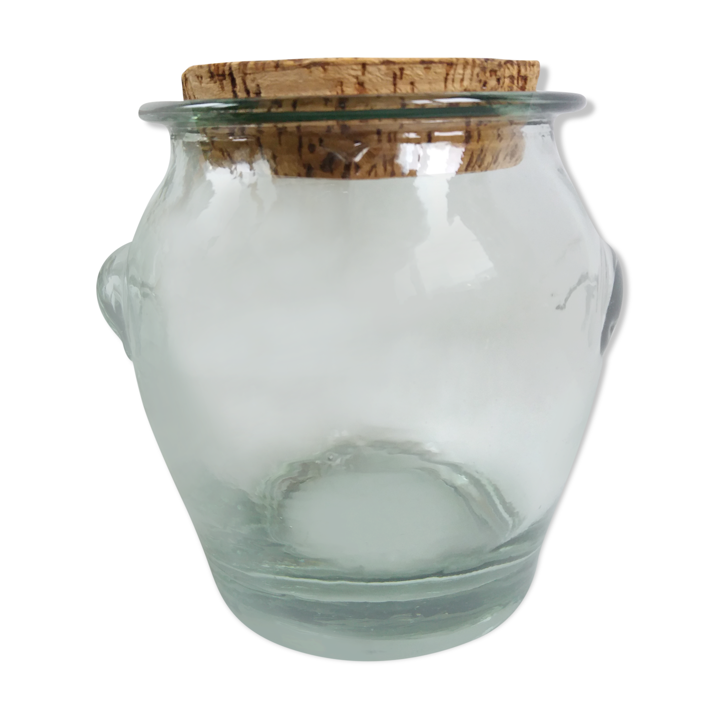 Vintage glass jar and cork