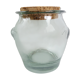 Bocal verre et liège vintage