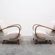 1930 Jindrich Halabala Bentwood Armchair in Beige