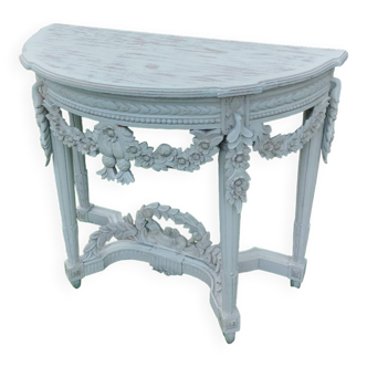 console en bois style louis xvi