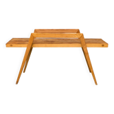 Beech Flower Stand by ÚLUV, Mid-Century, 1970s Czechoslovakia