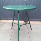 Very rare 1950 iron bistro table completely renovated