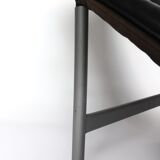 80s leather lounge chair