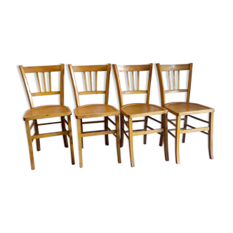 Set de 4 chaises bistrot « Luterma » – années 60