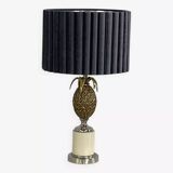 Lampe ananas en laiton vintage