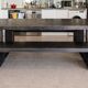 Table and bench Zeus signed by Massimiliano Fuksas.