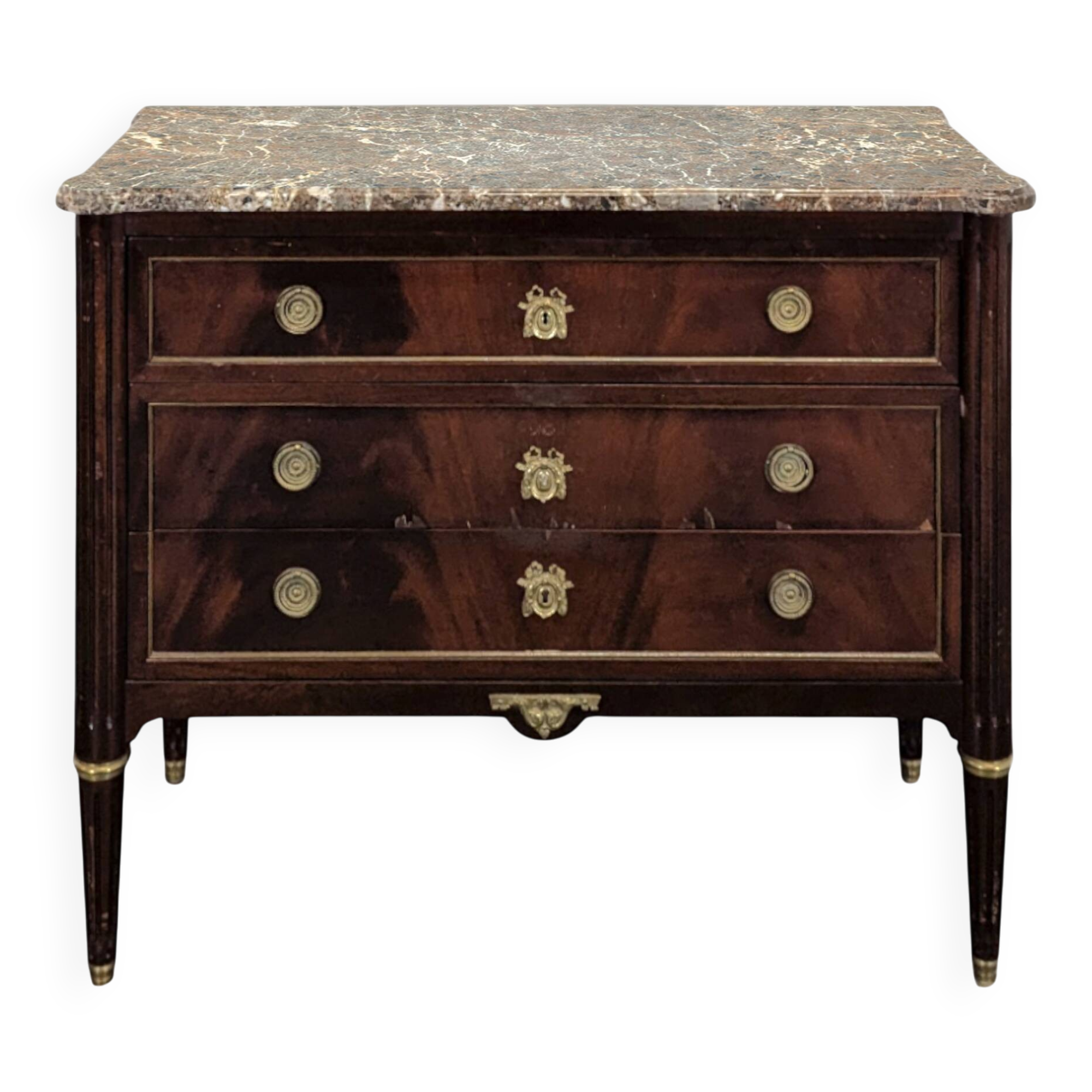 Louis XVI style mahogany chest of drawers