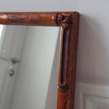 Mirror to install in carved wood bamboo way 50s