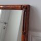 Mirror to install in carved wood bamboo way 50s