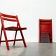 Mid-century wooden folding chair, 1960s, set of 4